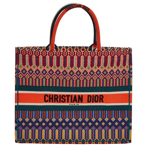 christian dior tote bag orange